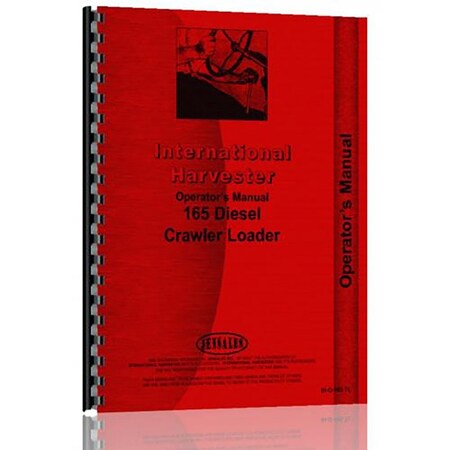 New International Harvester 165 Tractor Operator Manual